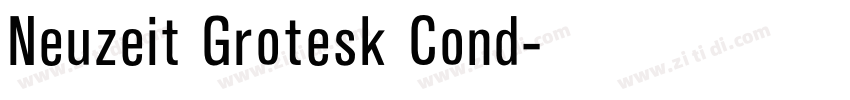 Neuzeit Grotesk Cond字体转换
